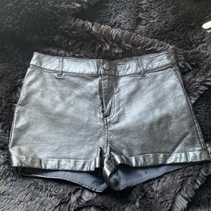 H&M leather shorts